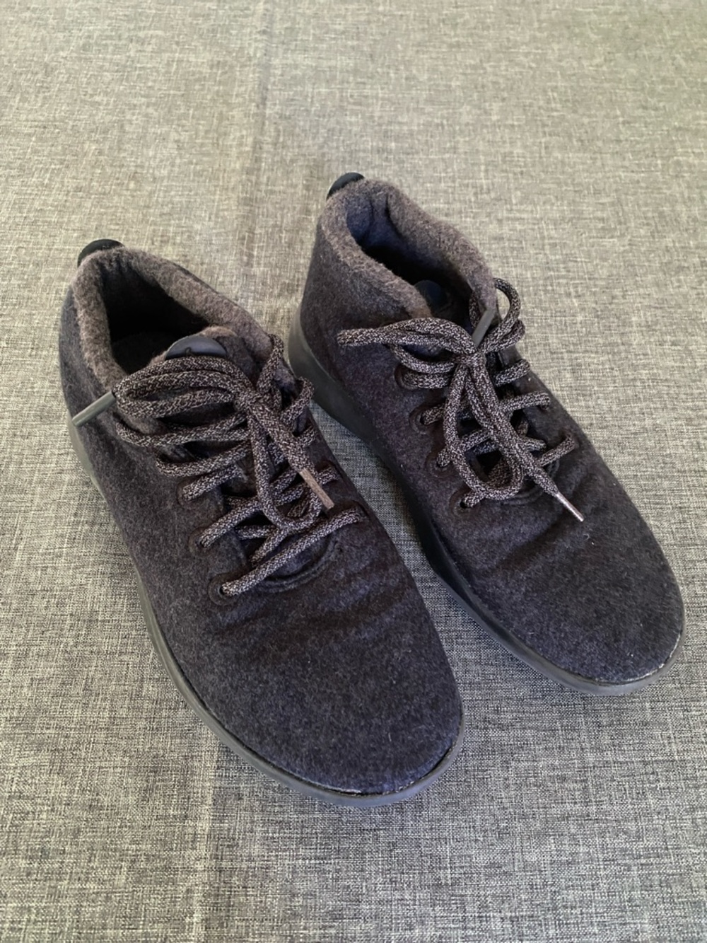 allbirds Women's Charcoal Wool Mizzle Lace-Up Sneakers
